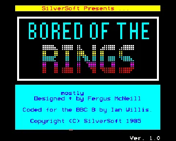 Bored of the Rings (1985)(Silversoft)[BORED1] screen shot title